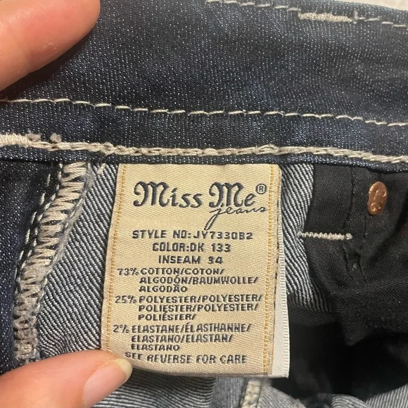 Miss Me Dark Blue Flare Jeans - Picture 5 of 6